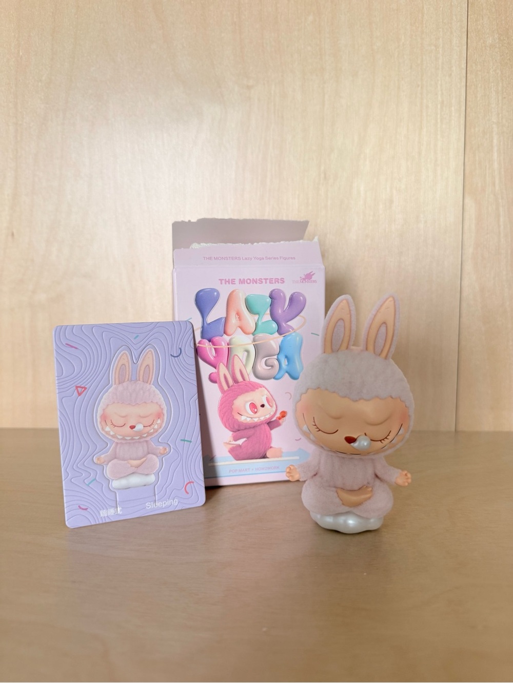 Pop Mart Labubu THE MONSTERS Lazy Yoga Series Figures, Sleeping
